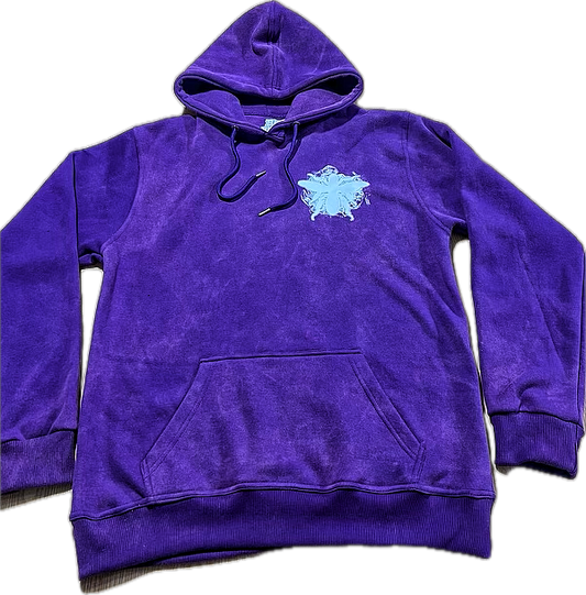 Purple Acid-Wash Hoodie
