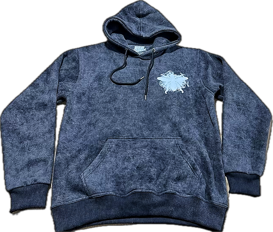 Black Acid-Wash Hoodie